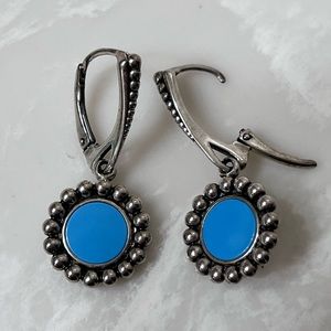 Lagos Maya drop earrings. Sterling silver.